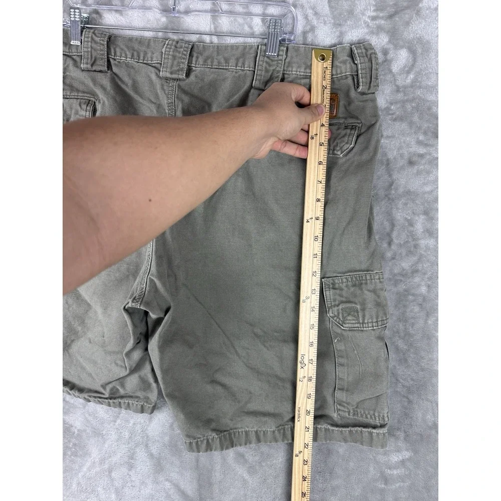 Vintage Carhartt Duck Work Shorts Canvas Green Men's Size 42 Utility Outdoor